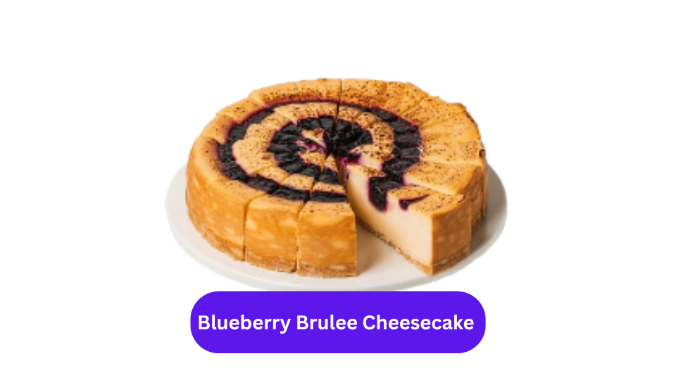 Blueberry Brulee Cheesecake