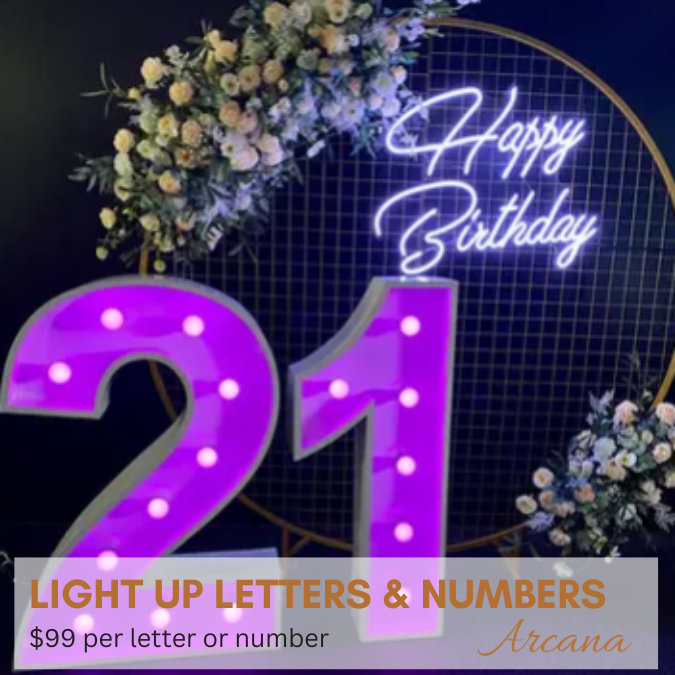 light up letters and numbers
