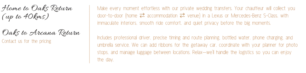 luxury transfers